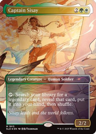Image of Captain Sisay (1913) (Rainbow Foil) [Secret Lair Drop Series]