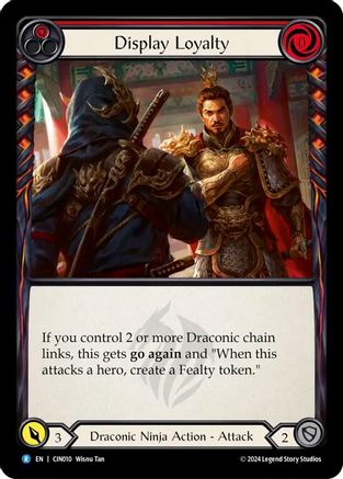 Image of Display Loyalty (Red) [CIN010] (The Hunted Cindra Blitz Deck)