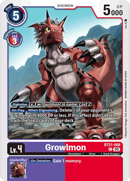 Image of Grolwmon [BT21-068] [World Convergence]