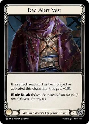 Image of Red Alert Vest [WOD004] (The Hunted Arakni, Web of Deceit Blitz Deck)