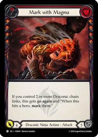 Image of Mark with Magma (Red) [CIN016] (The Hunted Cindra Blitz Deck)