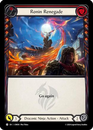 Image of Ronin Renegade (Red) [CIN018] (The Hunted Cindra Blitz Deck)