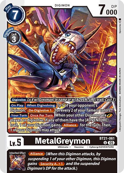 Image of MetalGreymon [BT21-061] [World Convergence]