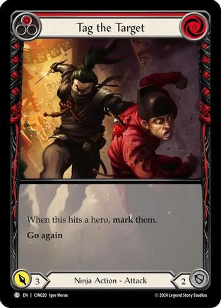 Image of Tag the Target (Red) (Extended Art) [CIN020] (The Hunted Cindra Blitz Deck)