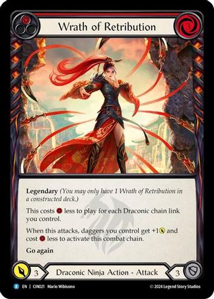 Image of Wrath of Retribution (Red) [CIN021] (The Hunted Cindra Blitz Deck)
