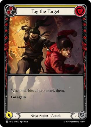 Image of Tag the Target (Yellow) (Extended Art) [CIN022] (The Hunted Cindra Blitz Deck)
