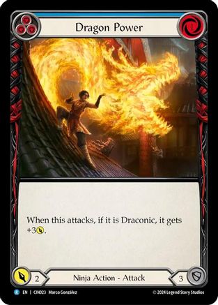 Image of Dragon Power (Blue) [CIN023] (The Hunted Cindra Blitz Deck)