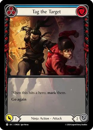 Image of Tag the Target (Blue) (Extended Art) [CIN025] (The Hunted Cindra Blitz Deck)