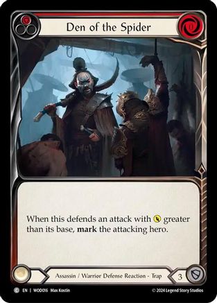 Image of Den of the Spider (Red) [WOD016] (The Hunted Arakni, Web of Deceit Blitz Deck)