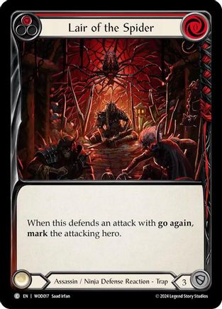Image of Lair of the Spider (Red) [WOD017] (The Hunted Arakni, Web of Deceit Blitz Deck)