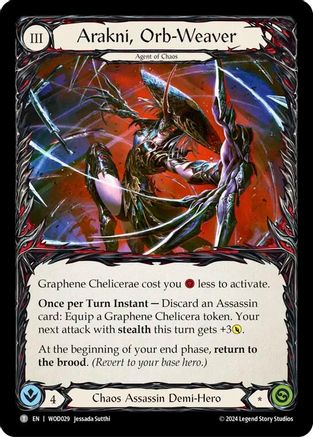 Image of Arakni, Orb-Weaver [WOD029//WOD030] (The Hunted Arakni, Web of Deceit Blitz Deck)