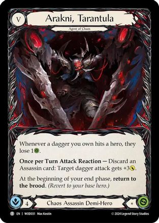 Image of Arakni, Tarantula [WOD031//WOD032] (The Hunted Arakni, Web of Deceit Blitz Deck)