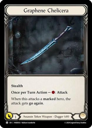 Image of Graphene Chelicera [WOD033 // WOD034] (The Hunted Arakni, Web of Deceit Blitz Deck)