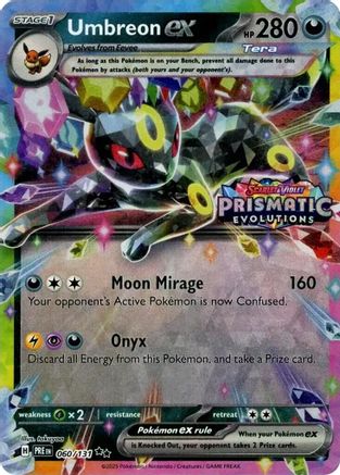 Image of Umbreon ex (060/131) (Prismatic Evolutions Stamp) [Scarlet & Violet: Prismatic Evolutions]