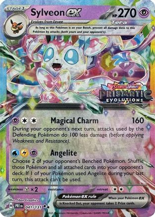 Image of Sylveon ex (041/131) (Prismatic Evolutions Stamp) [Scarlet & Violet: Prismatic Evolutions]
