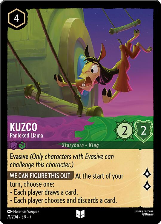Image of Kuzco - Panicked Llama (71/204) [Archazia's Island]