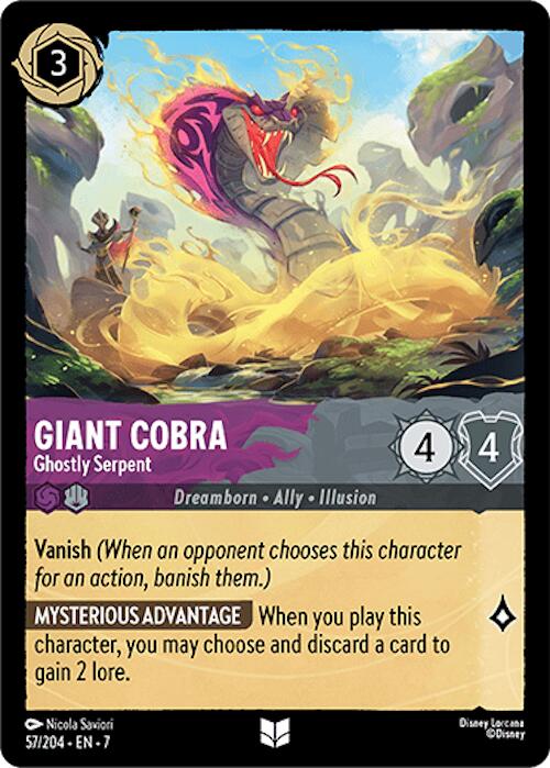 Image of Giant Cobra - Ghostly Serpent (57/204) [Archazia's Island]