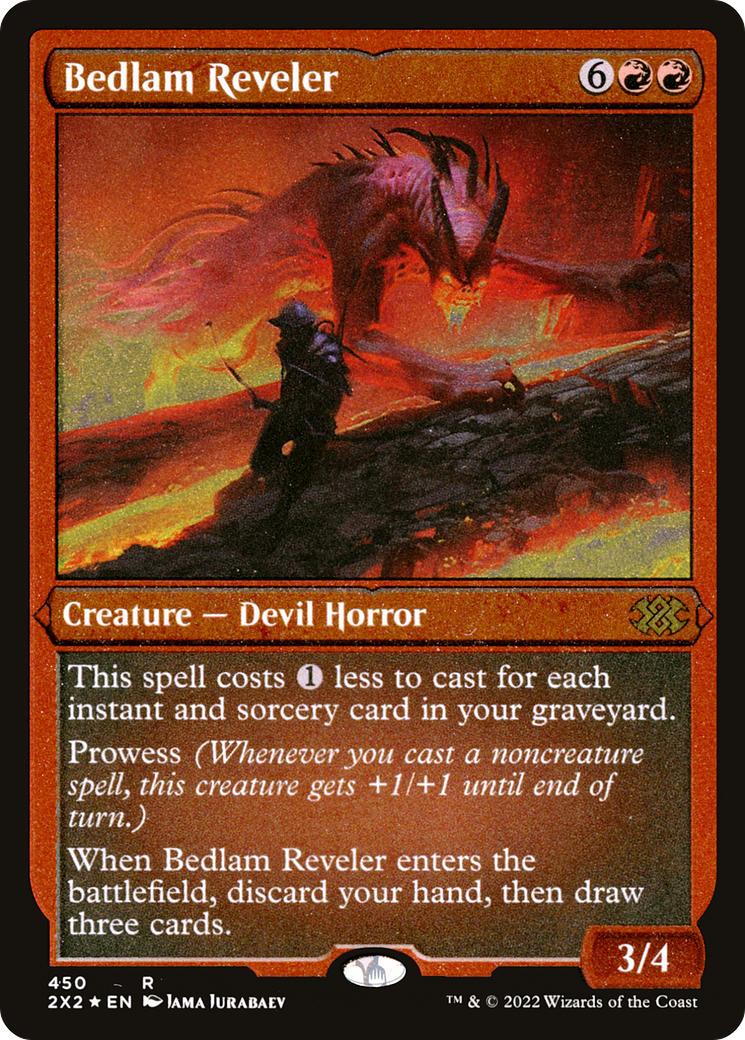 Image of Bedlam Reveler (Foil Etched) [Double Masters 2022]