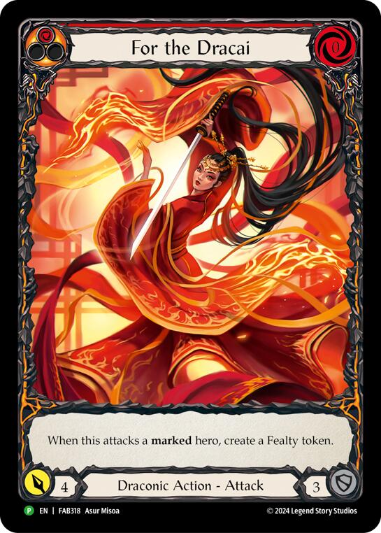 Image of For the Dracai [FAB318] (Promo)  Rainbow Foil
