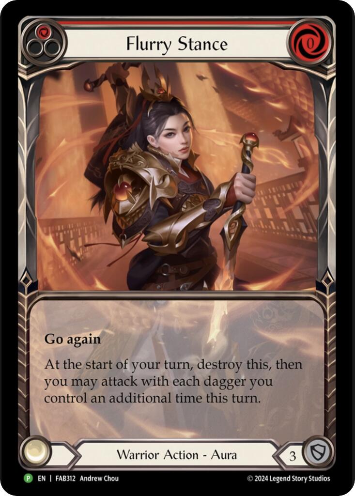 Image of Flurry Stance [FAB312] (Promo)  Rainbow Foil