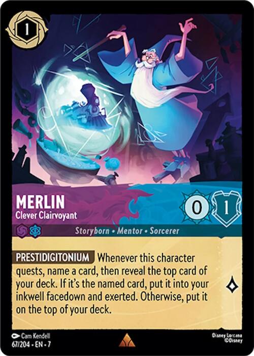 Image of Merlin - Clever Clairvoyant (67/204) [Archazia's Island]