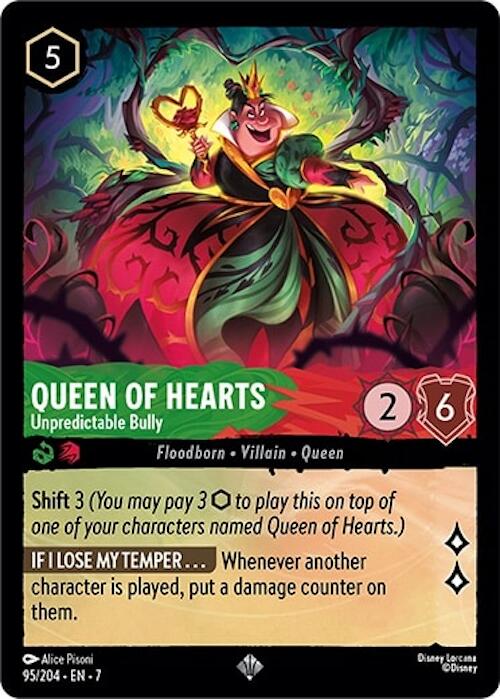 Image of Queen of Hearts - Unpredictable Bully (95/204) [Archazia's Island]
