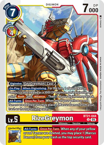 Image of RizeGreymon [BT21-044] [World Convergence]