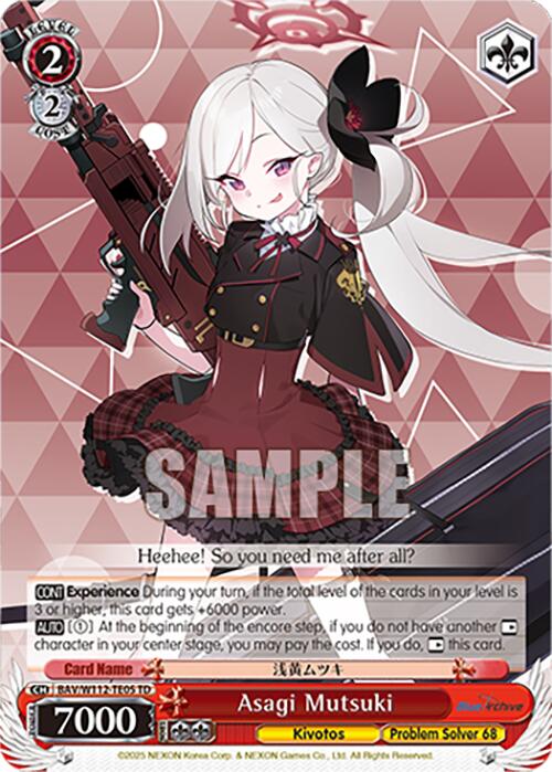 Image of Asagi Mutsuki (BAV/W112-TE05 TD) [Blue Archive]