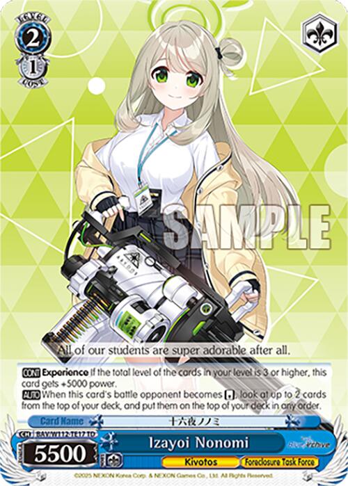 Image of Izayoi Nonomi (BAV/W112-TE17 TD) [Blue Archive]