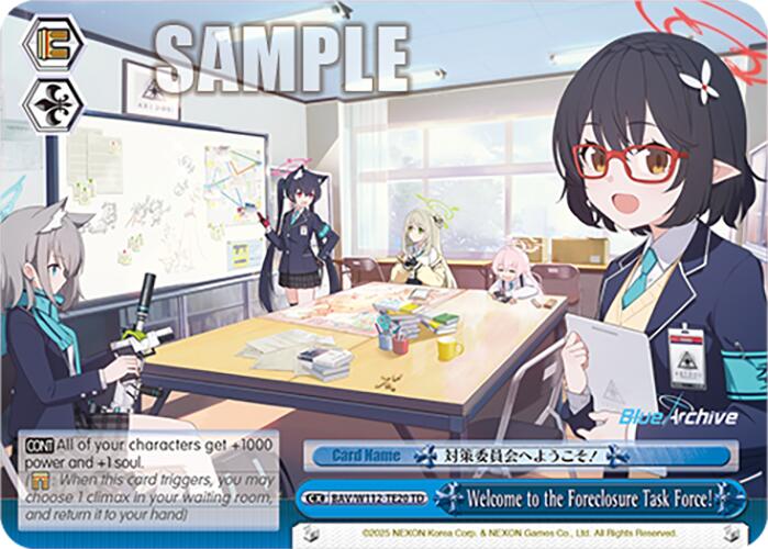 Image of Welcome to the Foreclosure Task Force! (BAV/W112-TE20 TD) [Blue Archive]