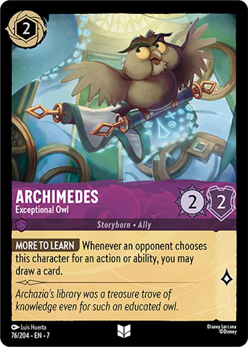 Image of Archimedes - Exceptional Owl (76/204) [Archazia's Island]
