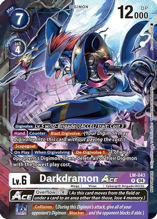Image of Darkdramon ACE [LM-043] (Limited Card Pack) [World Convergence]
