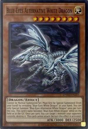 Image of Blue-Eyes Alternative White Dragon (Unlimited Misprint) [SDWD-EN005] Common