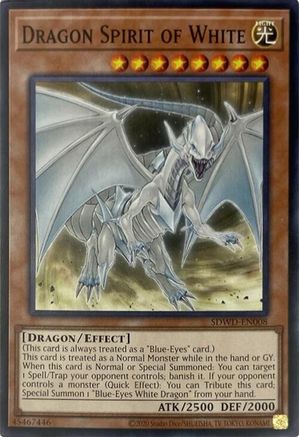 Image of Dragon Spirit of White (Unlimited Misprint) [SDWD-EN008] Common