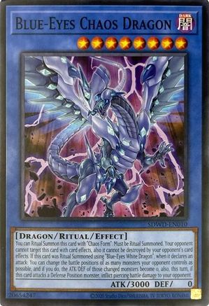 Image of Blue-Eyes Chaos Dragon (Unlimited Misprint) [SDWD-EN010] Common