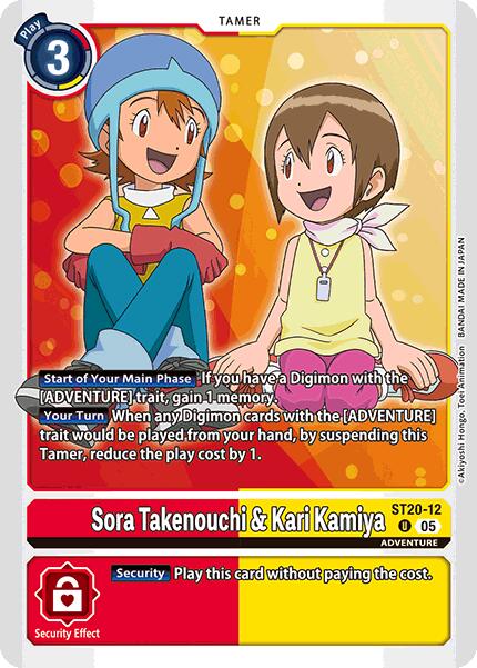 Image of Sora Takenouchi & Kari Kamiya [ST20-12] [Starter Deck: Protector of Light]