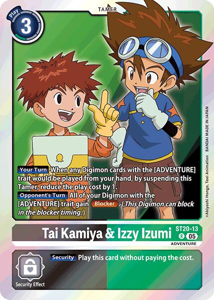 Image of Tai Kamiya & Izzy Izumi [ST20-13] [Starter Deck: Protector of Light]