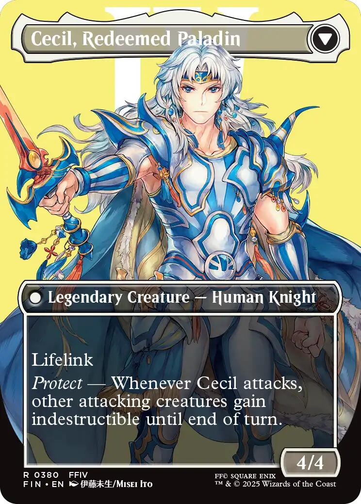 Image of Cecil, Dark Knight // Cecil, Redeemed Paladin (Borderless) [FINAL FANTASY]