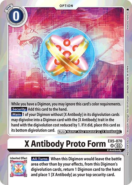 Image of X Antibody Proto Form [EX5-070] (Special Event Pack 2025) [Animal Colosseum Promos]