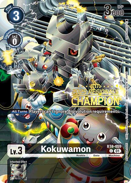 Image of Kokuwamon [BT8-059] (2025 Regionals Champion) [New Awakening Promos]