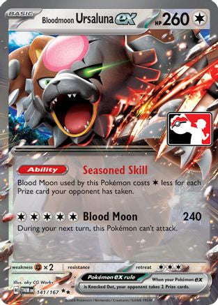 Image of Bloodmoon Ursaluna ex (141/167) [Prize Pack Series Six]