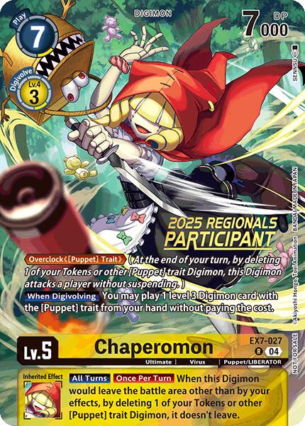 Image of Chaperomon [EX7-027] (2025 Regionals Participant) [Digimon LIBERATOR Promos]