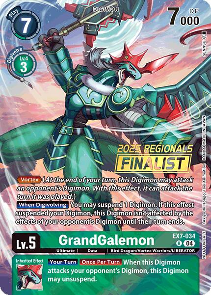Image of GrandGalemon [EX7-034] (2025 Regionals Finalist) [Digimon LIBERATOR Promos]