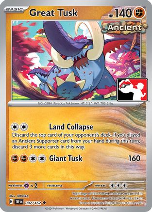 Image of Great Tusk (097/162) [Prize Pack Series Six]