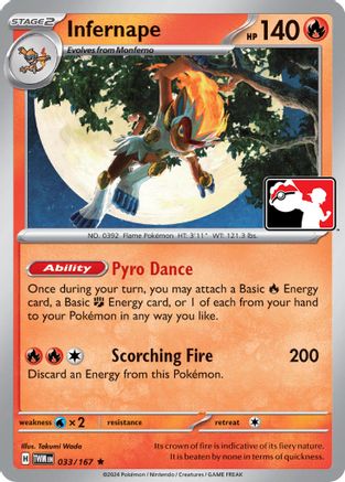 Image of Infernape (033/167) [Prize Pack Series Six]