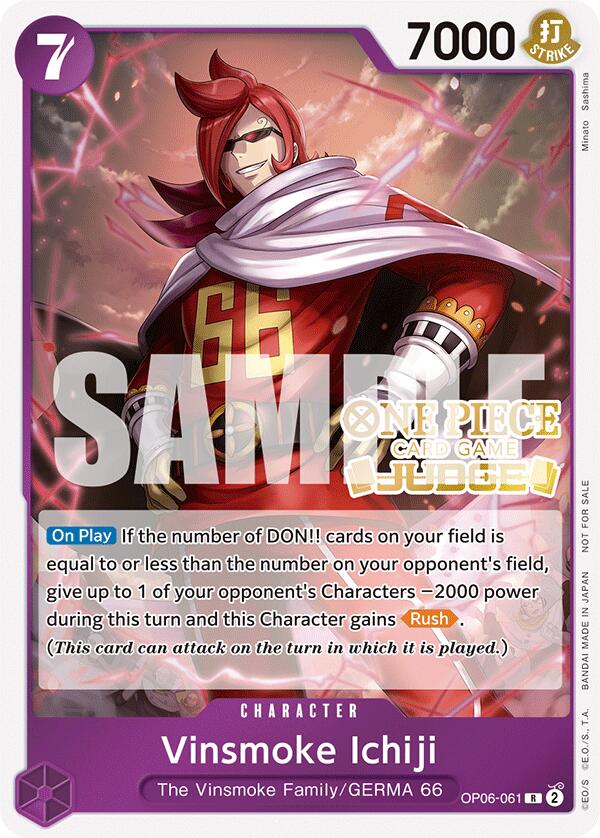 Image of Vinsmoke Ichiji (Judge Pack Vol. 5) [One Piece Promotion Cards]