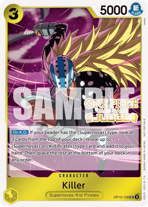 Image of Killer (Judge Pack Vol. 5) [One Piece Promotion Cards]