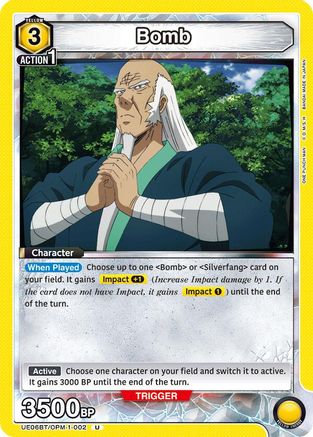 Image of Bomb (002) (UE06BT/OPM-1-002) - UE06BT One Punch Man