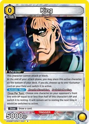 Image of King (004) (UE06BT/OPM-1-004) - UE06BT One Punch Man Foil