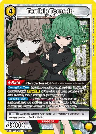 Image of Terrible Tornado (015) (UE06BT/OPM-1-015) - UE06BT One Punch Man Foil